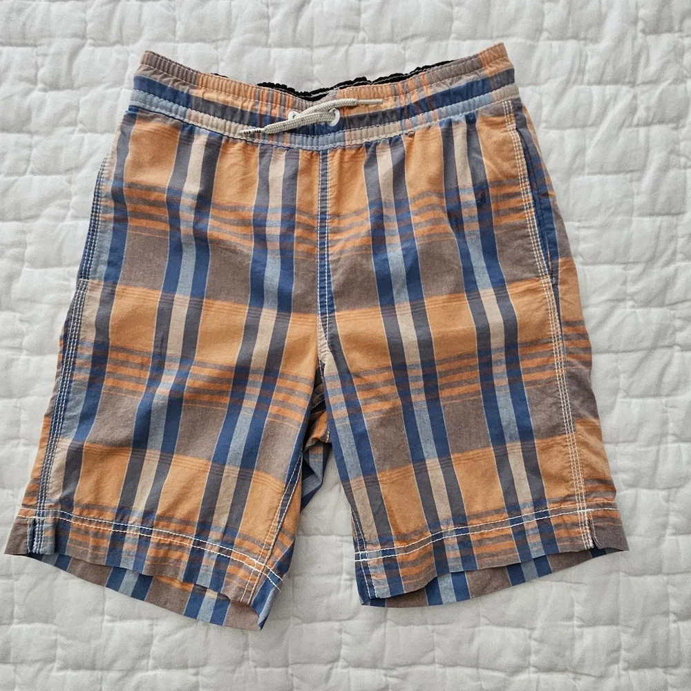 Gap Kids Plaid Madras Swim Short